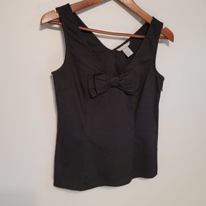 H&M Big Bow Black V-neck Cami